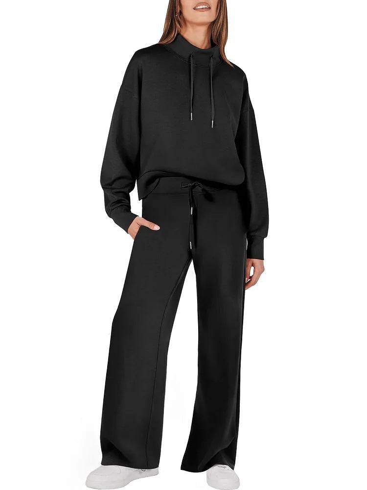 2024 Womens 2 Piece Outfits Sweatsuit Set Drawstring Sweatshirt Lounge Set(BUY 2 FREE SHIPPING)