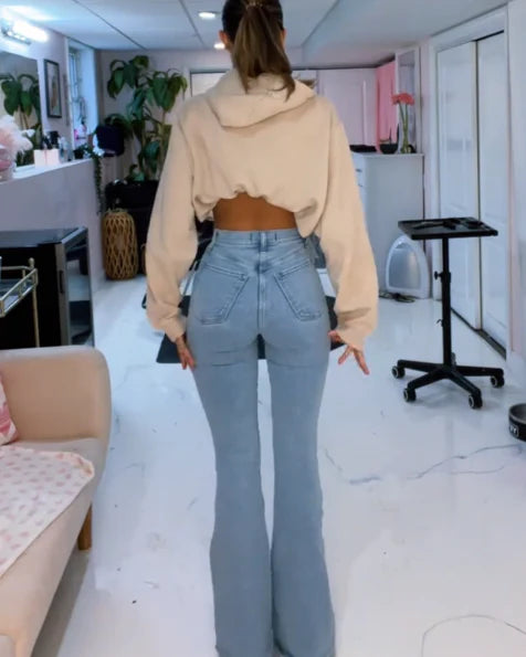 High Waist Booty Lifting Flared Jeans